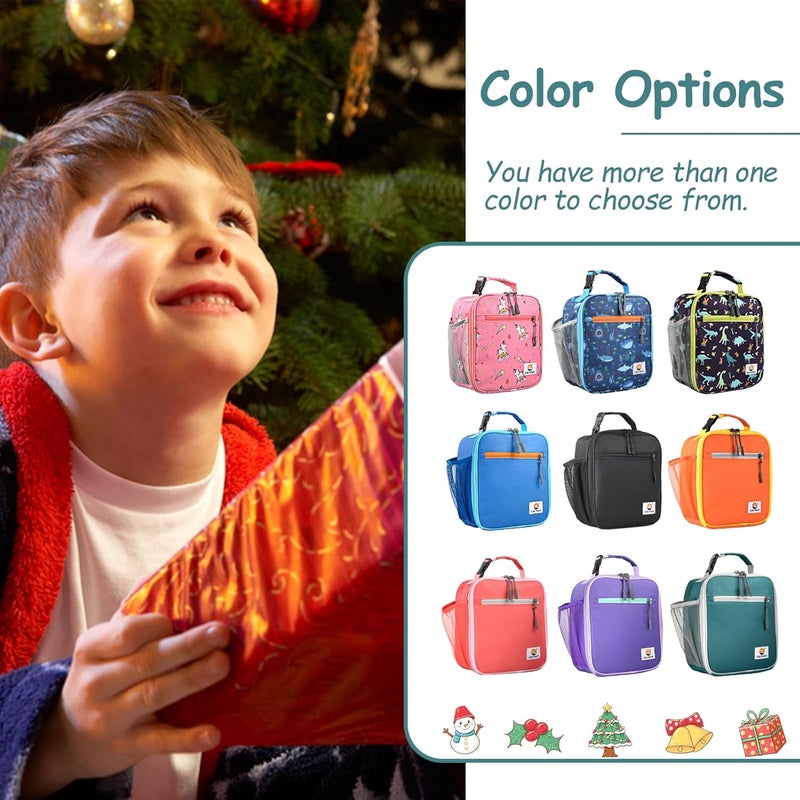 CaCTOUR Lunch Box Kids,Premium Insulated Lunch Bag for Girls Boys,Soft Bag Mini Cooler Back to School Thermal Reusable Lunch Bag for Work School Picnic (Green) - Image 2